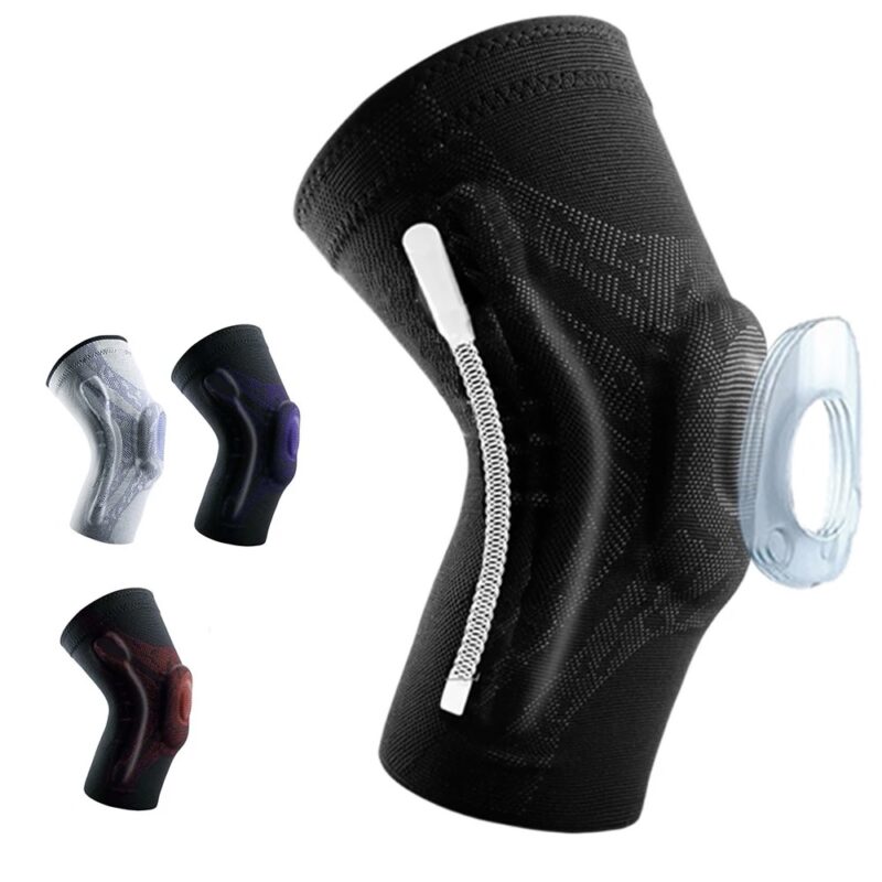 Genouillère de compression avec rembourrage en silicone